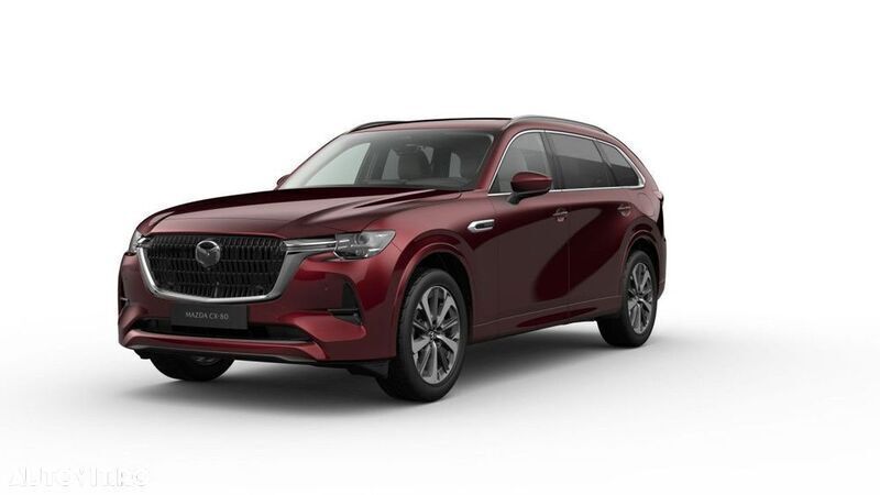 Rosu Utilizat 2024 Mazda CX-80 SUV | 59.895 EUR (Preț OK) - Imagine 1/4