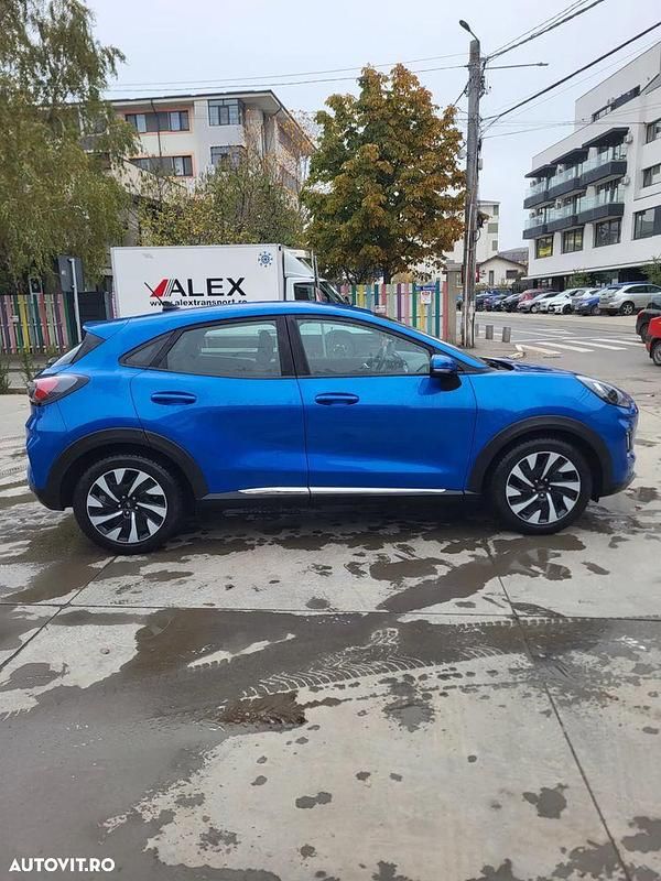 Culoarealbastru Utilizat 2023 Ford Puma Titanium SUV | 16.850 EUR (Preț OK) - Imagine 1/4