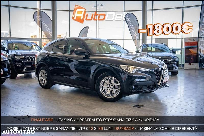 Culoarenegru Utilizat 2018 Alfa Romeo Stelvio SUV | 19.498 EUR - Imagine 1/4