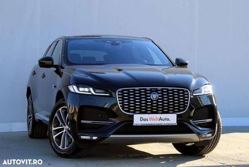 Culoarenegru Utilizat 2021 Jaguar F-Pace R-Dynamic SUV | 37.400 EUR (Super Preț) - Imagine 1/4