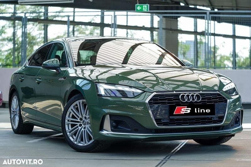 Verde Utilizat 2021 Audi A5 Sportback S-Line Coupe | 25.990 EUR (Preț OK) - Imagine 1/4