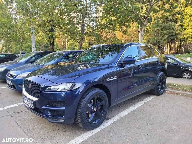 Culoarealbastru Utilizat 2018 Jaguar F-Pace Pure SUV | 15.400 EUR - Imagine 1/4