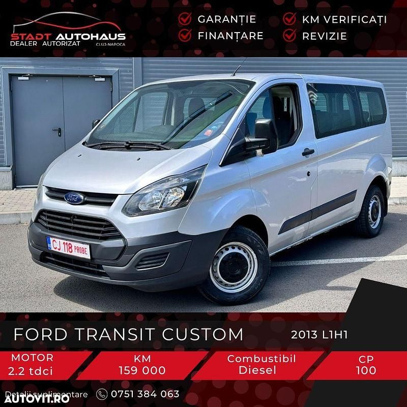 Gri Utilizat 2013 Ford Transit Custom Basis Monovolum | 12.200 EUR (Puțin scump) - Imagine 1/4