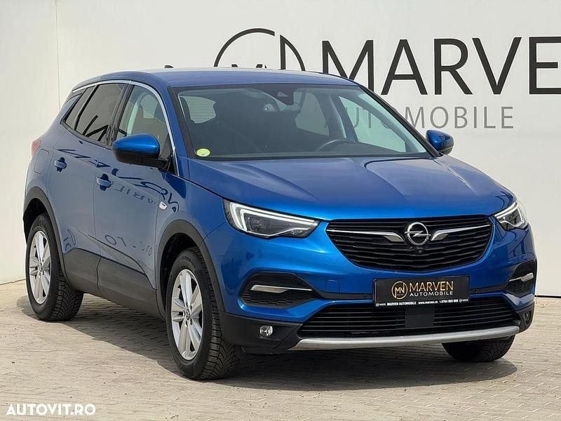 Culoarealbastru Utilizat 2021 Opel Grandland X Innovation SUV | 14.980 EUR (Preț OK) - Imagine 1/4