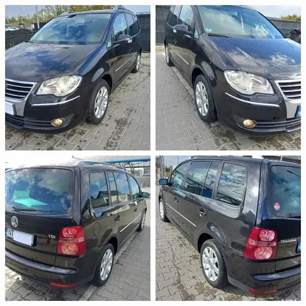 Second-hand VW Touran 105 CP (77 kW) 2008 Negru Monovolum