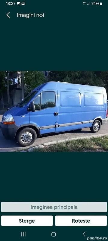 Albastru Utilizat 2008 Renault Master Van | 5.200 EUR (Preț OK) - Imagine 1/4