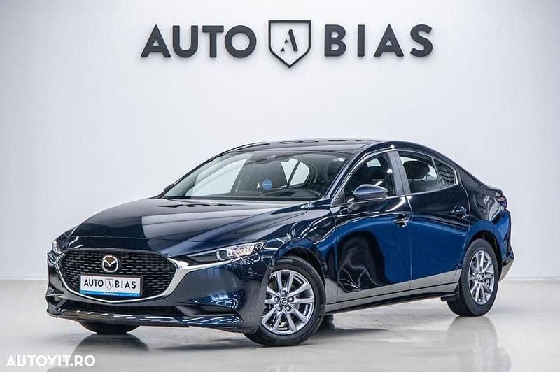 Culoarealbastru Utilizat 2020 Mazda 3 Exclusive-Line Berlinǎ | 17.950 EUR (Preț OK) - Imagine 1/4