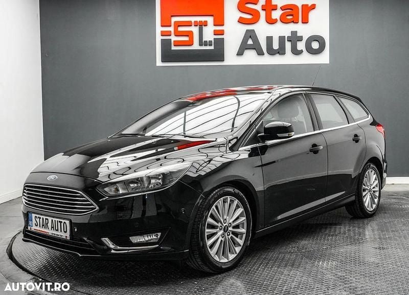 Culoarenegru Utilizat 2016 Ford Focus Titanium Break | 6.990 EUR (Preț bun) - Imagine 1/4