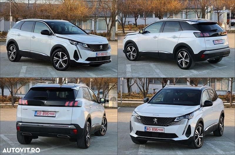 Culoarealb Utilizat 2021 Peugeot 3008 GT-line SUV | 14.850 EUR (Preț bun) - Imagine 1/4
