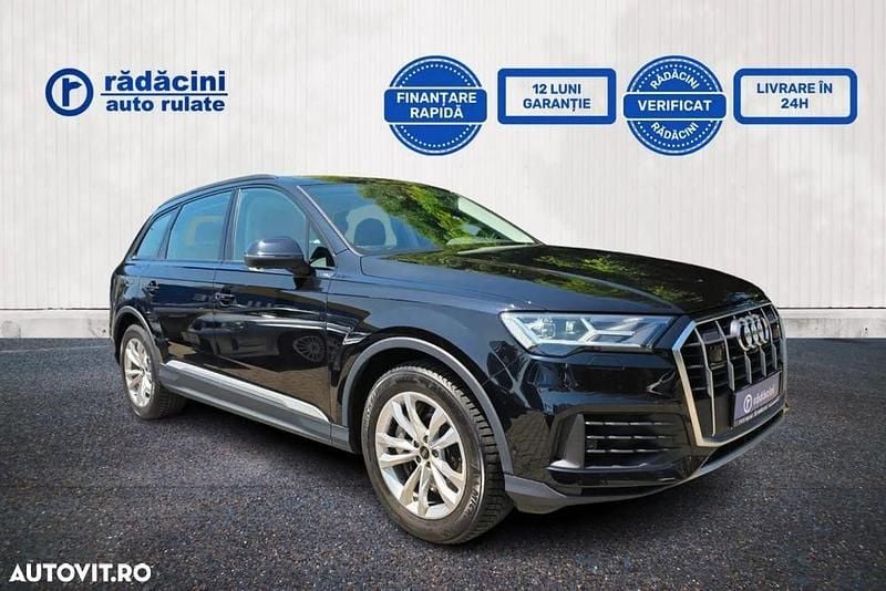 Negru Utilizat 2020 Audi Q7 SUV | 44.700 EUR (Preț bun) - Imagine 1/4