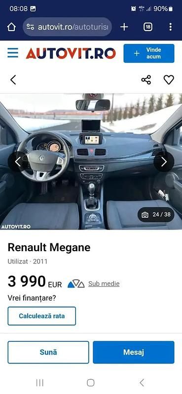 Utilizat 2011 Renault Mégane III | 3.990 EUR (Preț OK) - Imagine 1/4
