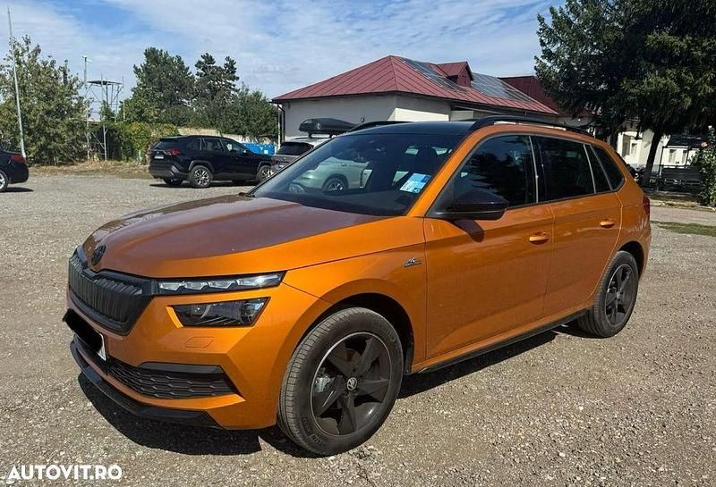 Culoareportocaliu Utilizat 2022 Skoda Kamiq Monte Carlo SUV | 22.350 EUR (Preț OK) - Imagine 1/4