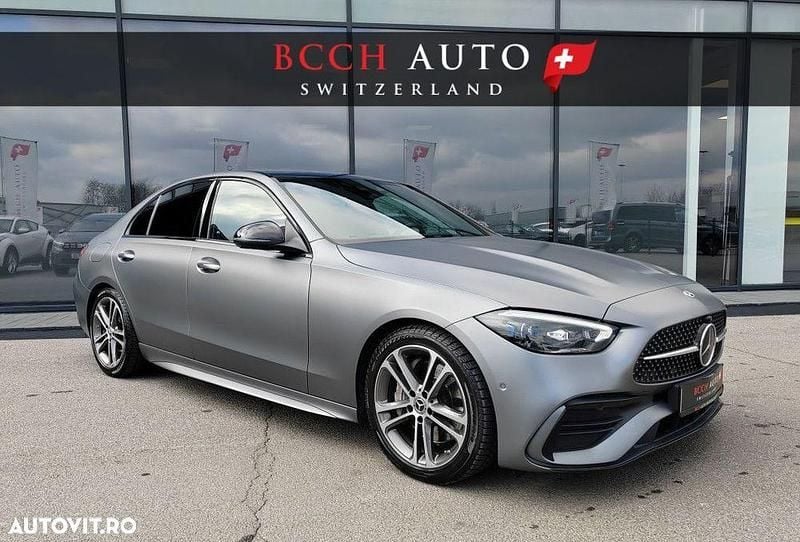 Gri Utilizat 2022 Mercedes C300 Berlinǎ | 50.999 EUR (Scump) - Imagine 1/4