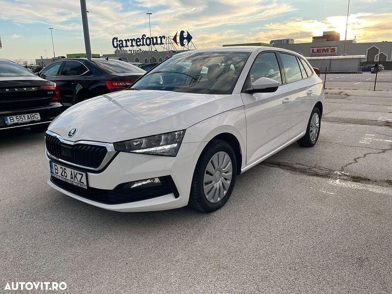 Culoarealb Utilizat 2020 Skoda Scala Ambition Hatchback | 8.990 EUR (Preț bun) - Imagine 1/4