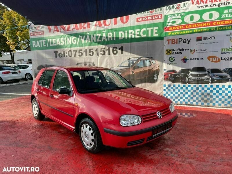 Roșu Utilizat 1998 VW Golf IV Hatchback | 1.499 EUR (Preț OK) - Imagine 1/4