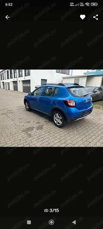 Second-hand Dacia Sandero Stepway 90 CP (66 kW) 2017 Albastru Hatchback
