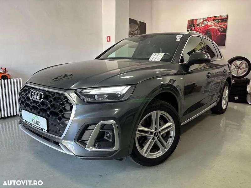 Gri Utilizat 2021 Audi Q5 S-Line SUV | 37.990 EUR (Puțin scump) - Imagine 1/4