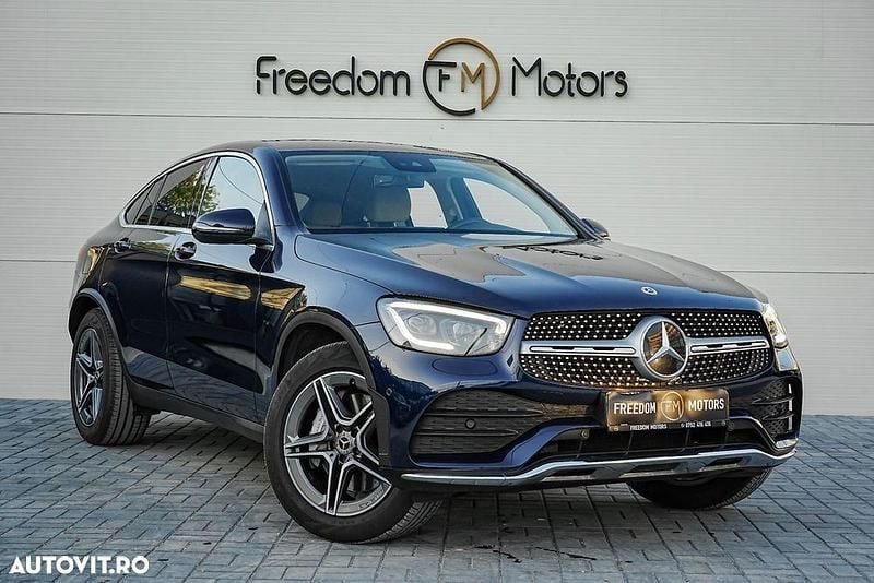 Culoarealbastru Second-hand 2021 Mercedes GLC220 AMG line Plus Coupe | 35.989 EUR (Super Preț) - Imagine 1/4