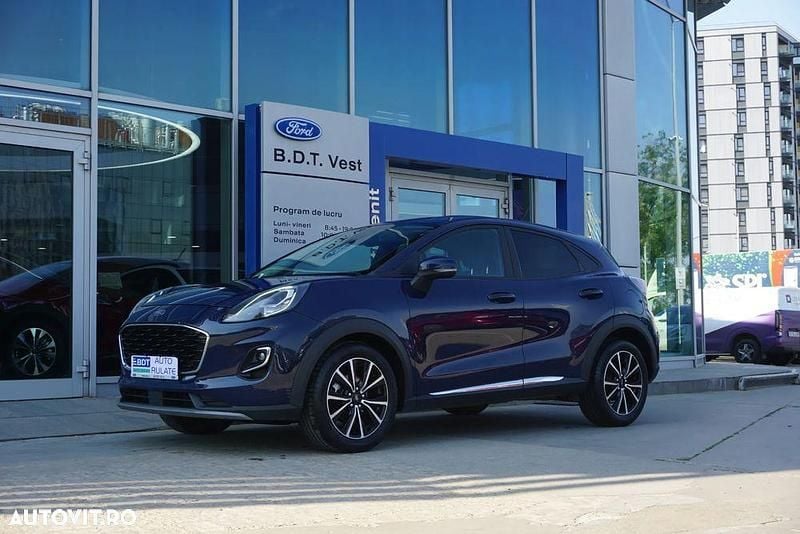 Albastru Utilizat 2021 Ford Puma Titanium SUV | 13.390 EUR (Preț OK) - Imagine 1/4