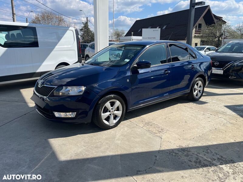Albastru Utilizat 2016 Skoda Rapid Elegance Hatchback | 9.299 EUR (Puțin scump) - Imagine 1/4