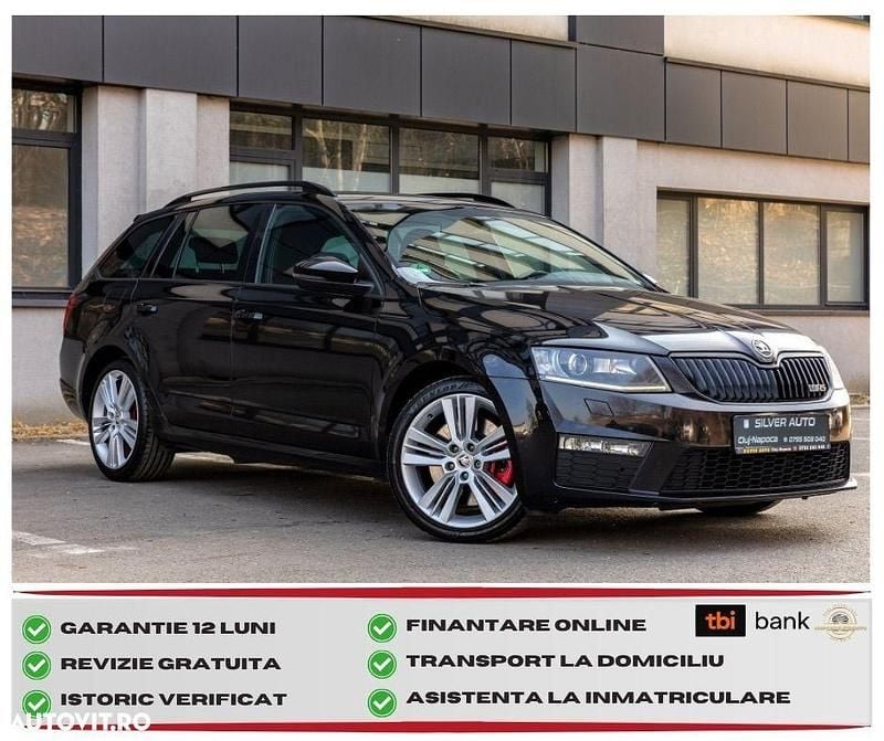 Culoarenegru Utilizat 2016 Skoda Octavia RS Break | 10.850 EUR (Preț bun) - Imagine 1/4