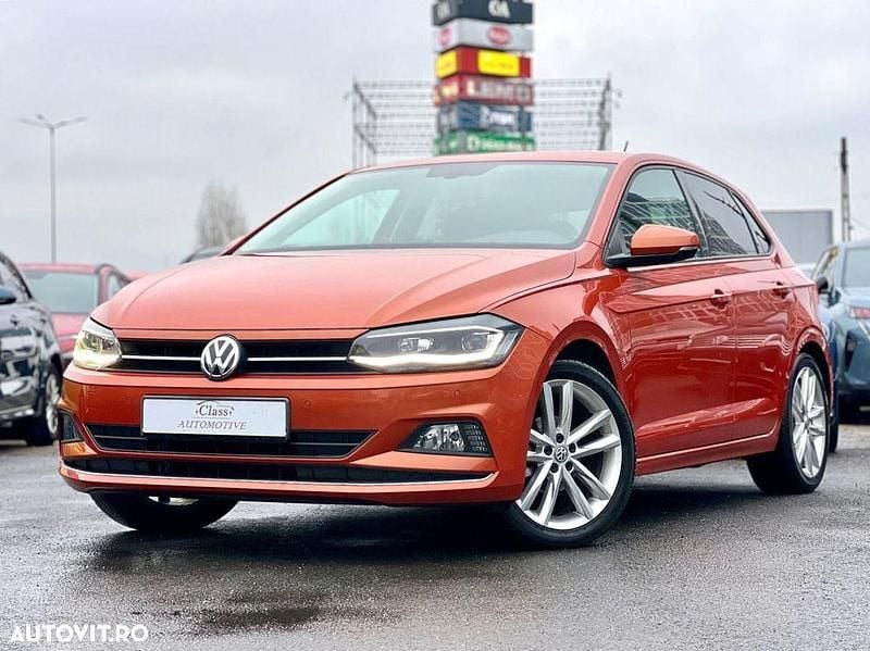 Second-hand VW Polo Style 95 CP (69 kW) 2018 Culoareportocaliu Hatchback