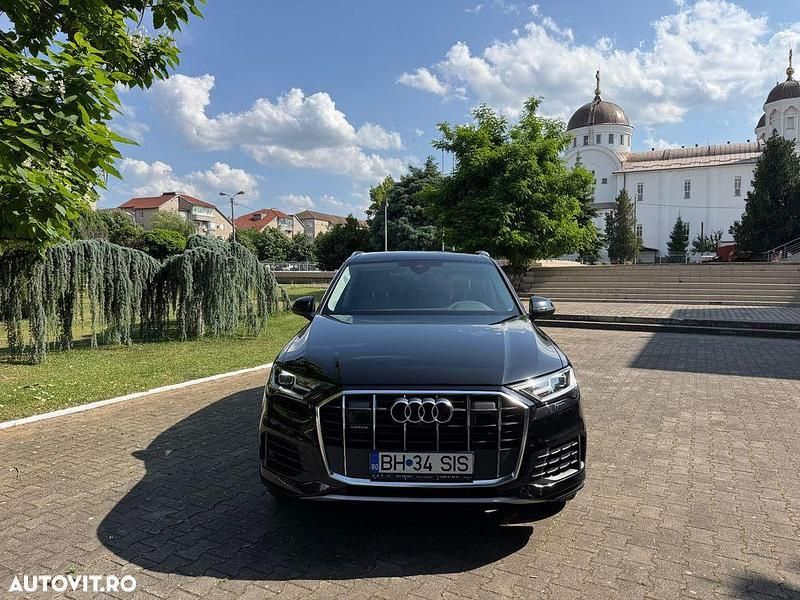Negru Utilizat 2022 Audi Q7 SUV | 48.490 EUR (Super Preț) - Imagine 1/4