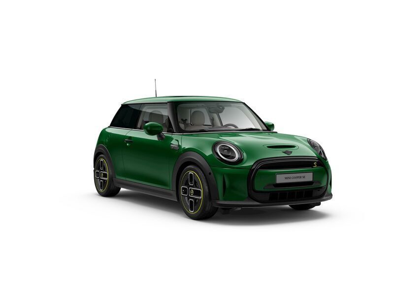 Verde british green iv metalizat Utilizat 2021 Mini Cooper SE Hatch Hatchback | 27.941 EUR - Imagine 1/4