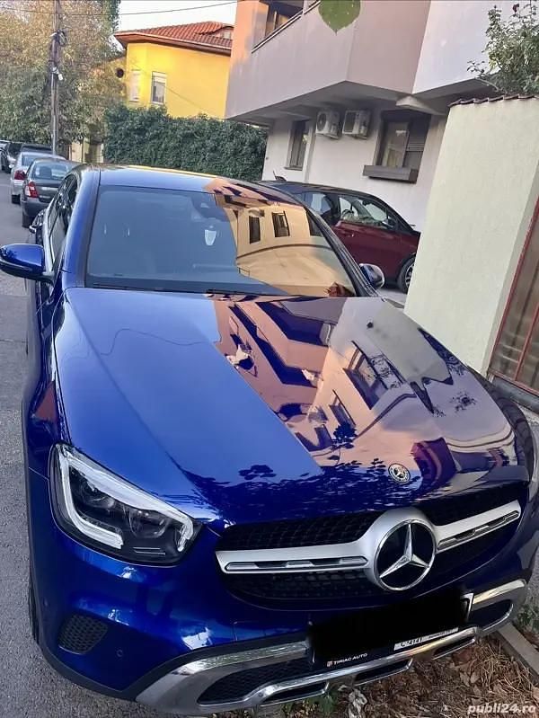 Culoarealbastru Utilizat 2020 Mercedes GLC220 Coupe | 40.200 EUR (Preț OK) - Imagine 1/4