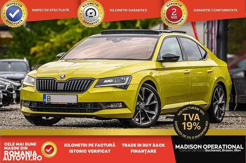 Second-hand Skoda Superb SportLine 272 CP (200 kW) 2019 Culoaregalbeuriu Berlinǎ