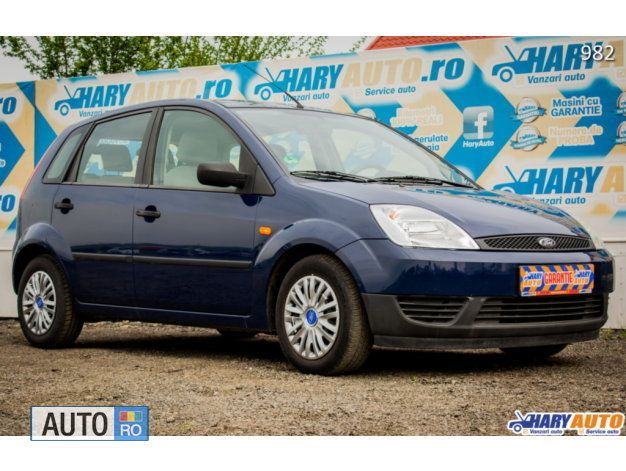 Second-hand Ford Fiesta 60 CP (44 kW) 2002 Albastru marin Hatchback