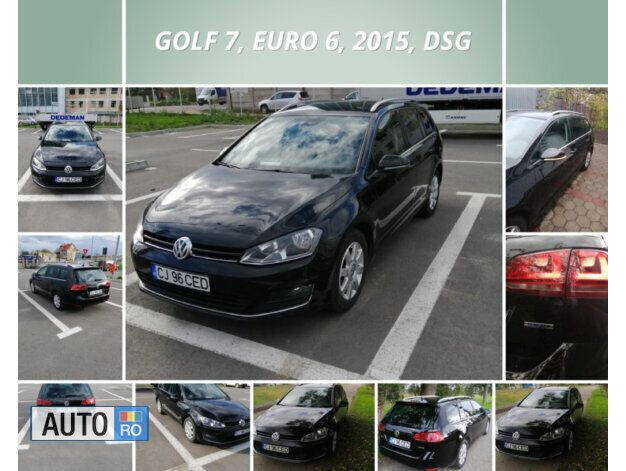 Second-hand VW Golf VII 110 CP (80 kW) 2015 Negru Break