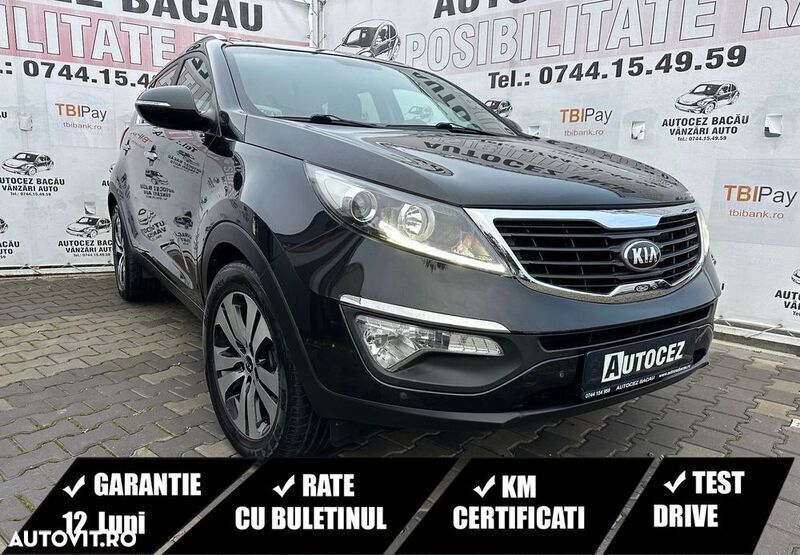 Negru Utilizat 2013 Kia Sportage Spirit SUV | 8.490 EUR (Preț bun) - Imagine 1/4