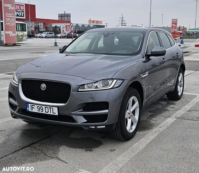 Gri Utilizat 2019 Jaguar F-Pace Prestige SUV | 17.990 EUR (Super Preț) - Imagine 1/4