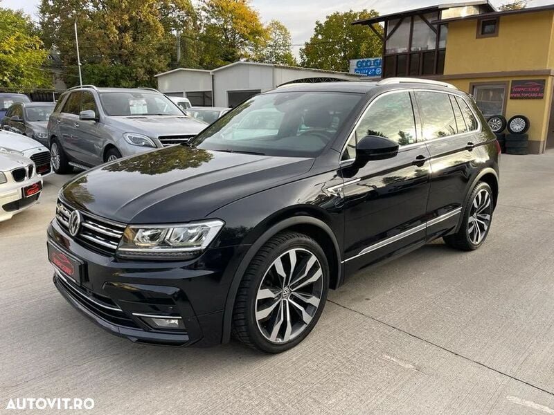 Negru Utilizat 2019 VW Tiguan R-line SUV | 18.899 EUR (Puțin scump) - Imagine 1/4