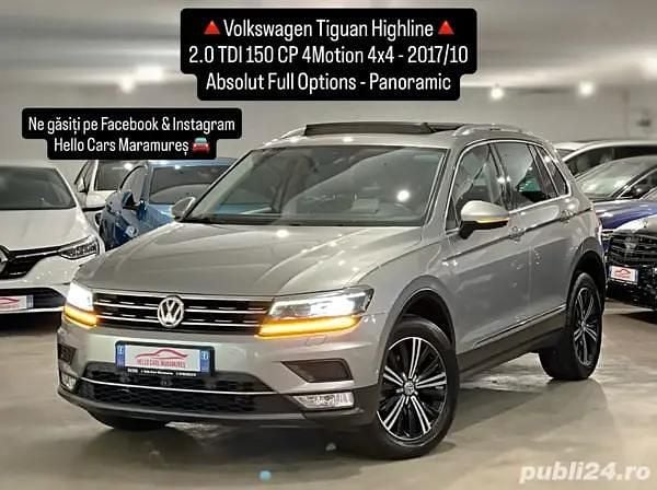 Utilizat 2017 VW Tiguan Highline SUV | 19.990 EUR (Preț OK) - Imagine 1/4