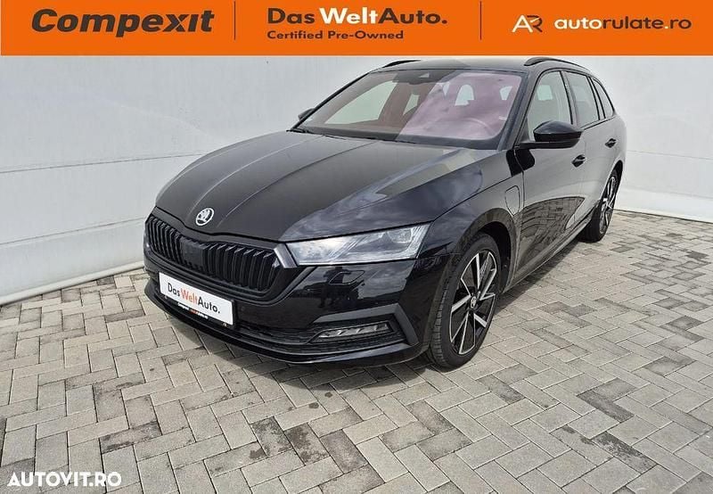Negru Utilizat 2021 Skoda Octavia Break | 22.270 EUR (Preț OK) - Imagine 1/4