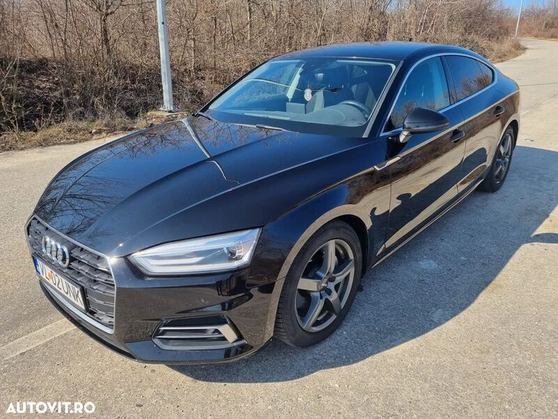 Negru Utilizat 2017 Audi A5 Sportback Berlinǎ | 14.699 EUR (Preț OK) - Imagine 1/4