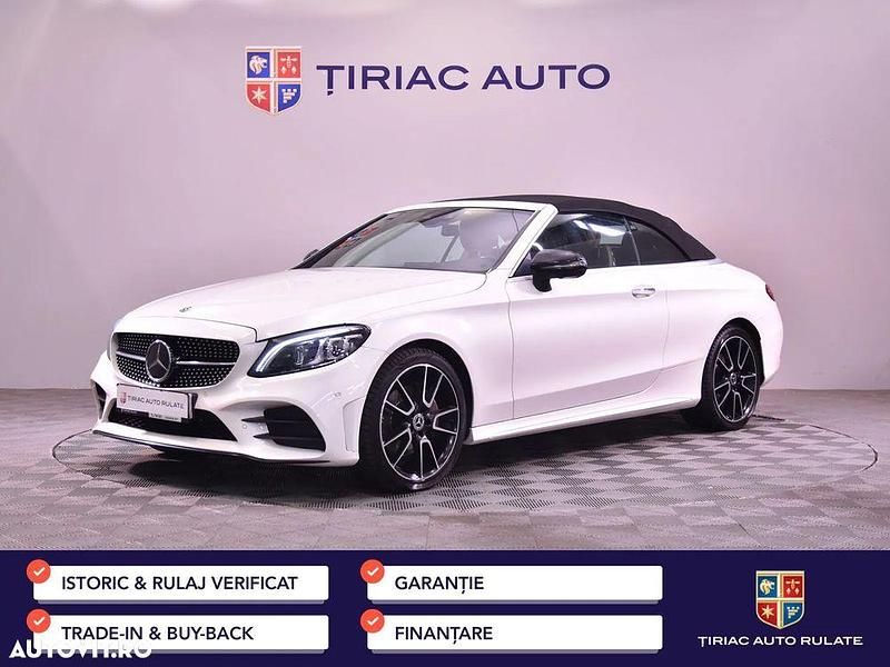 Culoarealb Utilizat 2018 Mercedes C180 AMG line Cabrio | 23.900 EUR (Preț OK) - Imagine 1/4