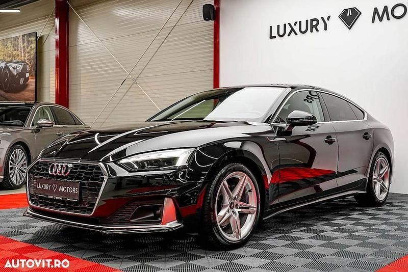Negru Utilizat 2021 Audi A5 Sportback Advanced Hatchback | 26.015 EUR (Preț OK) - Imagine 1/4