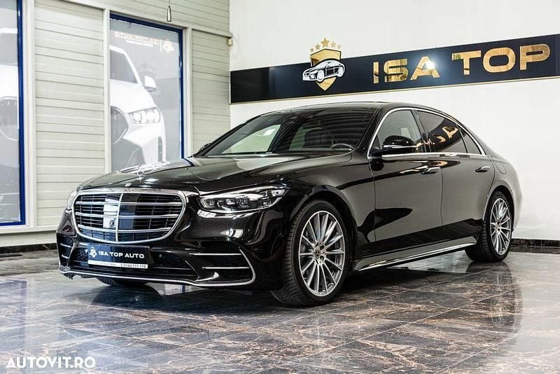 Culoarenegru Utilizat 2022 Mercedes S580 Berlinǎ | 87.120 EUR (Super Preț) - Imagine 1/4