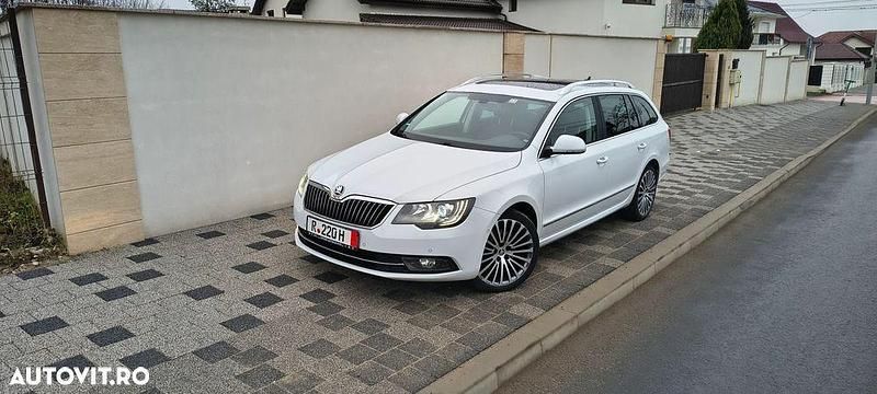 Second-hand Skoda Superb LAURIN & KLEMENT 170 CP (125 kW) 2015 Culoarealb Break