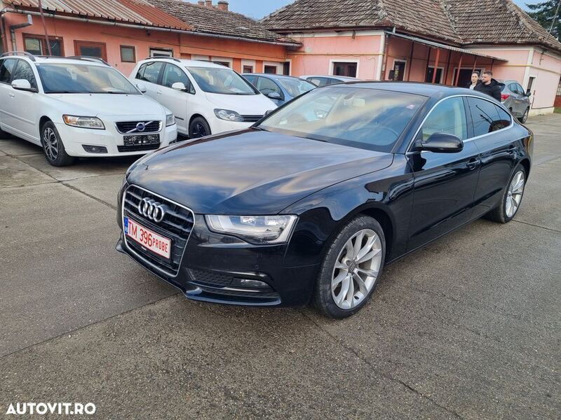 Negru Utilizat 2014 Audi A5 Sportback Berlinǎ | 11.650 EUR (Preț OK) - Imagine 1/4
