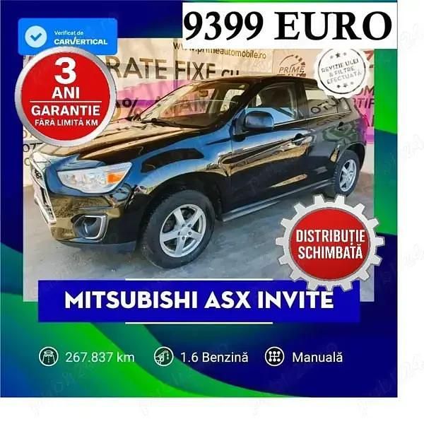 Negru Utilizat 2014 Mitsubishi ASX Invite SUV | 9.399 EUR (Puțin scump) - Imagine 1/4