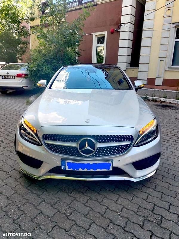 Argint Utilizat 2017 Mercedes C220 AMG line Coupe | 18.490 EUR (Preț bun) - Imagine 1/4