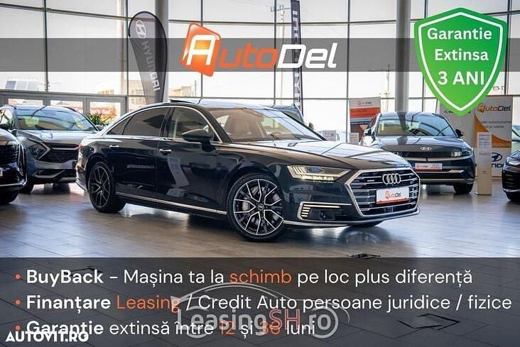 Negru Utilizat 2021 Audi A8L Berlinǎ | 53.999 EUR (Preț bun) - Imagine 1/4