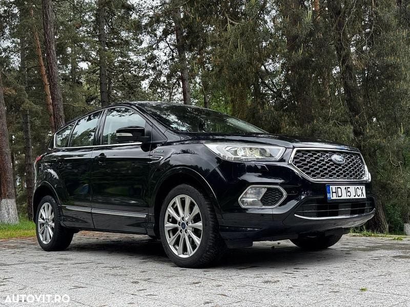 Negru Utilizat 2018 Ford Kuga Vignale SUV | 16.650 EUR (Puțin scump) - Imagine 1/4