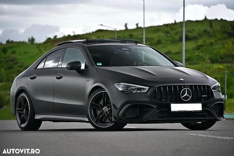 Culoarenegru Utilizat 2023 Mercedes CLA45 AMG AMG Coupe | 56.500 EUR (Preț OK) - Imagine 1/4