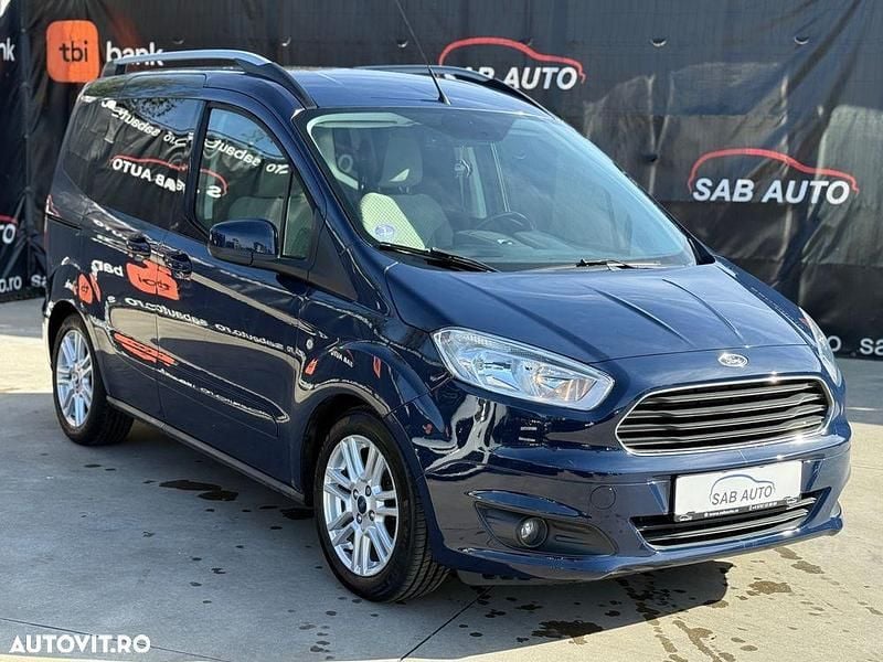 Second-hand Ford Tourneo Courier Titanium 100 CP (73 kW) 2015 Culoarealbastru Monovolum
