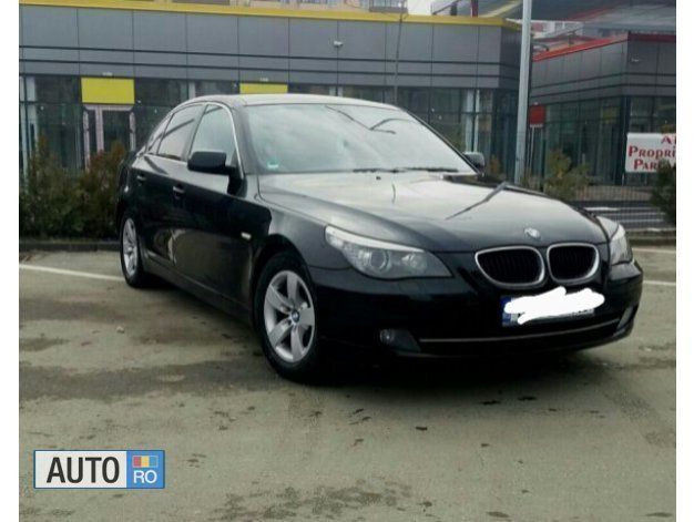Negru Utilizat 2009 BMW 520 Sport Line Berlinǎ | 7.699 EUR (Preț OK) - Imagine 1/4